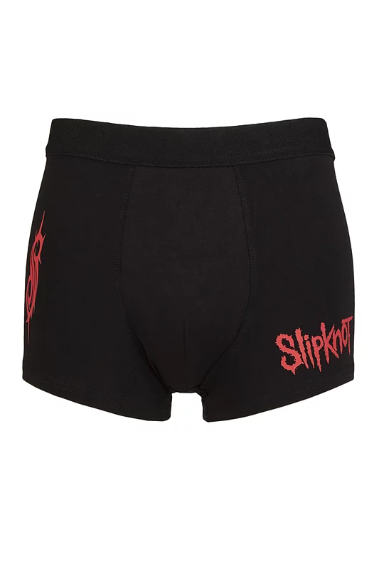 SOCKSHOP Music Collection 1 Pack Slipknot Boxer Shorts Black Medium