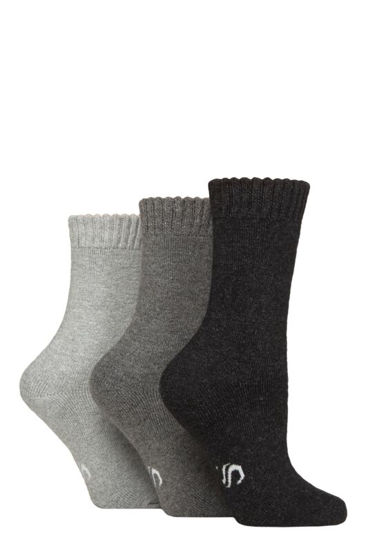 Women's 3 Pair SOCKSHOP Wool Blend Thermal Socks