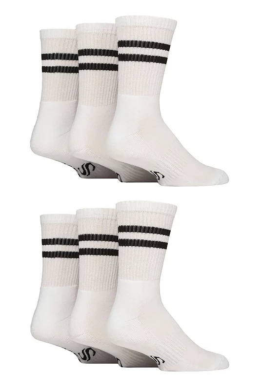 Mens 6 Pair SOCKSHOP Sport and Leisure Crew Socks