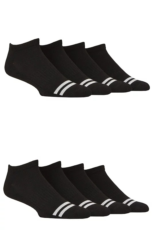 Mens 8 Pair SOCKSHOP Sport and Leisure Trainer Socks