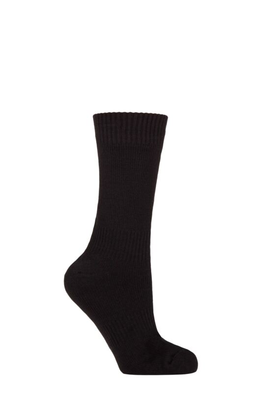 Women's 1 Pair Country Pursuit Waterproof Boot Socks Black 4-8