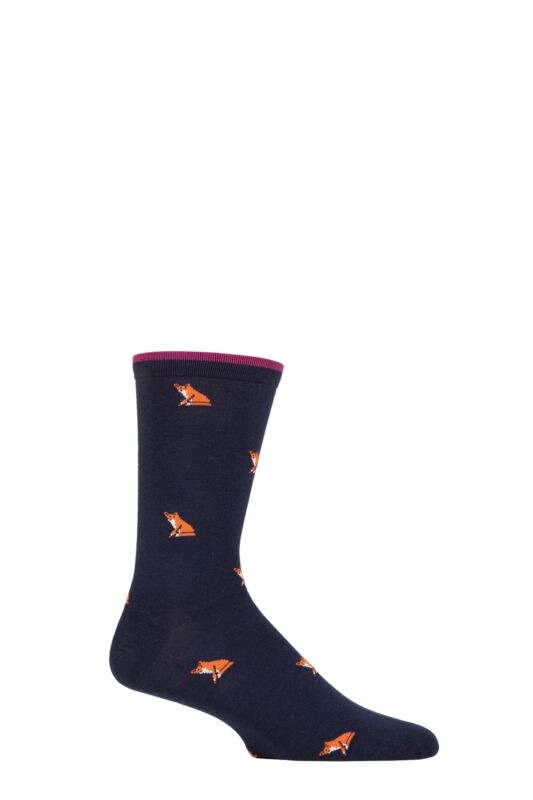 Mens 1 Pair Thought Jamal Animal Organic Cotton Socks
