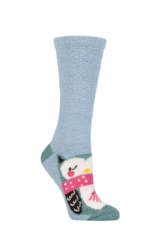 Women's 1 Pair Thought Billie Animal Recycled Polyester Fluffy Socks