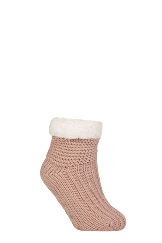 Women's 1 Pair SOCKSHOP Wildfeet Fleece Lined Slippers