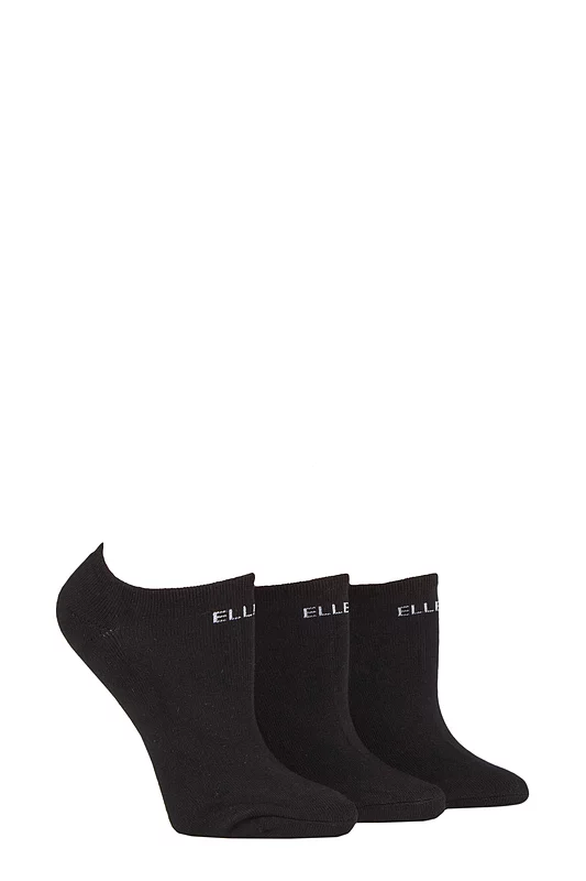 Women's 3 Pair Elle Bamboo Cushioned No Shows