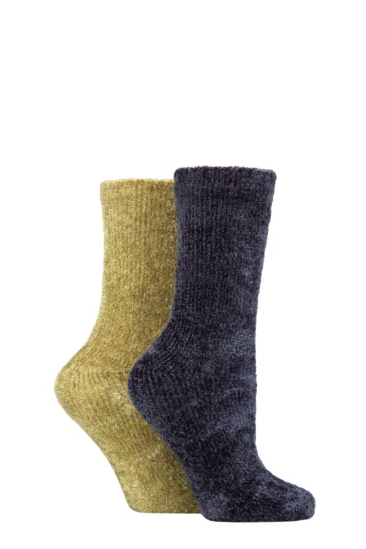 Women's 2 Pair Elle Chenille Leisure Socks