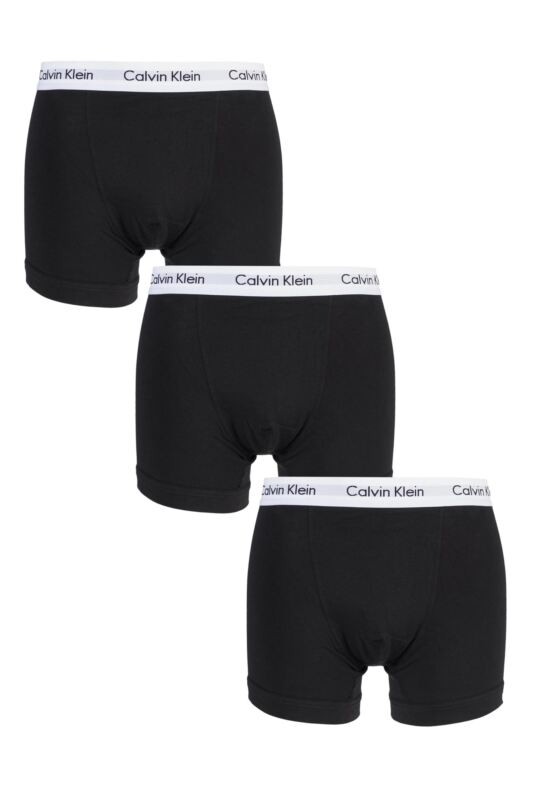 <div class="font-weight-bold">Calvin Klein</div>Mens Cotton Stretch Trunks 3-Pack