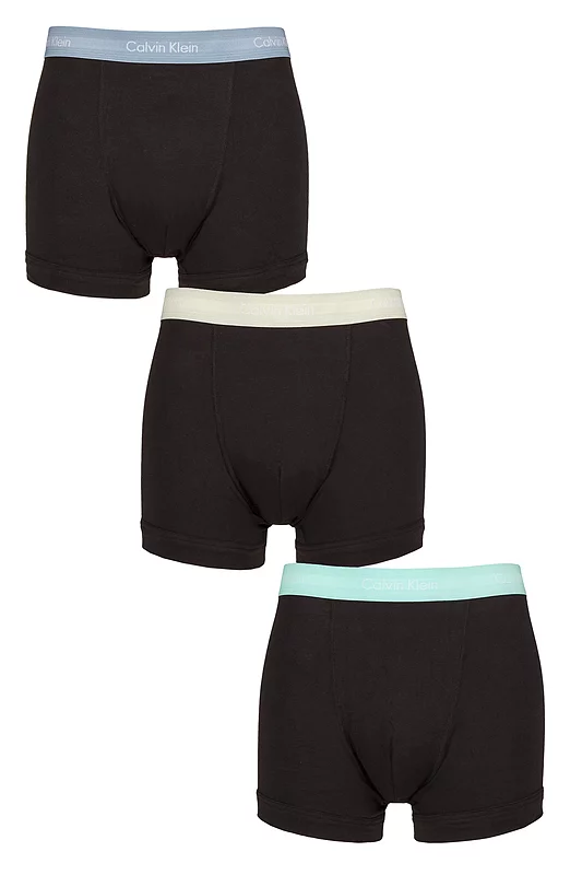 Mens 3 Pack Calvin Klein Cotton Stretch Trunks