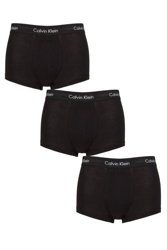 Mens 3 Pair Calvin Klein Low Rise Trunks