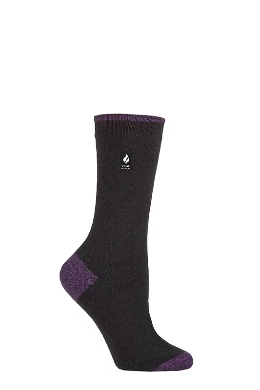 Women's 1 Pair SOCKSHOP Heat Holders 1.0 TOG Ultralite Striped, Argyle & Patterned Socks