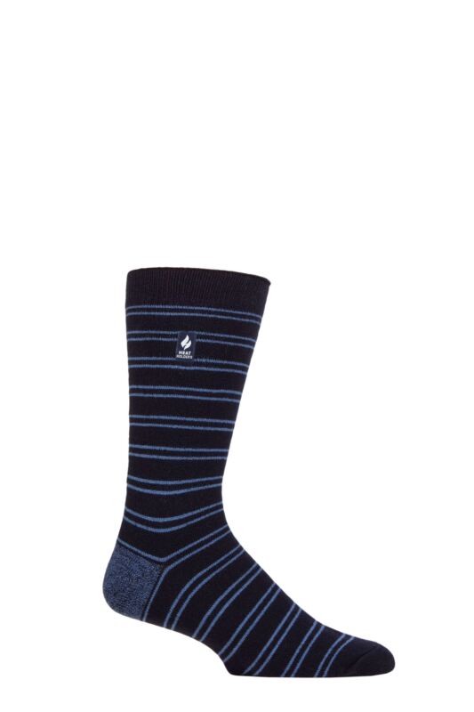 Mens 1 Pair SOCKSHOP Heat Holders 1.0 TOG Ultralite Striped, Argyle and Patterned Socks