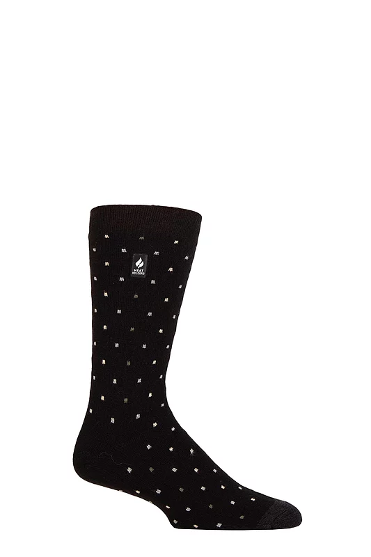 Mens 1 Pair SOCKSHOP Heat Holders 1.0 TOG Ultralite Striped, Argyle and Patterned Socks