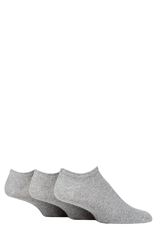 Mens 3 Pair SOCKSHOP TORE 100% Recycled Plain Cotton Trainer Socks