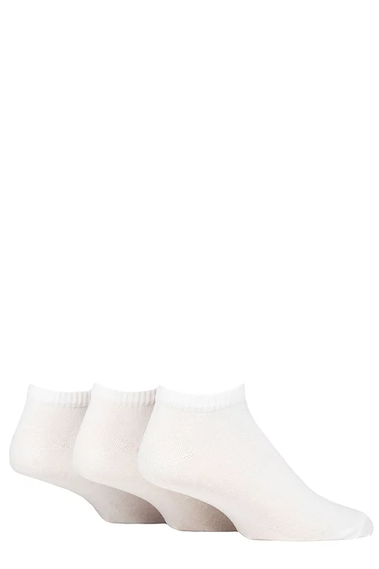 Mens 3 Pair SOCKSHOP TORE 100% Recycled Plain Cotton Sports Trainer Socks