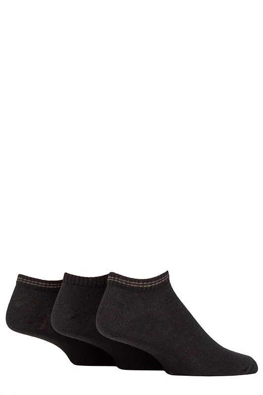 Mens 3 Pair SOCKSHOP TORE 100% Recycled Fashion Cotton Sports Trainer Socks