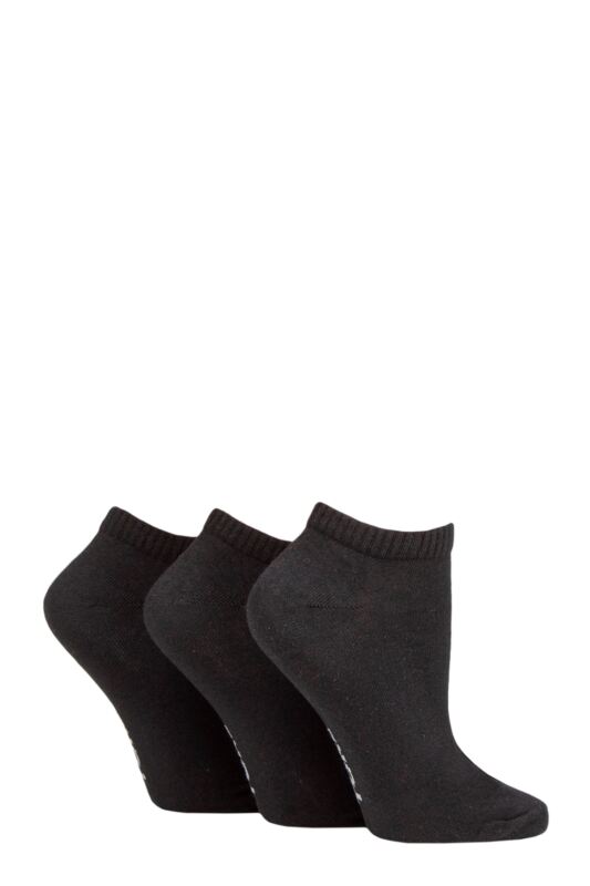 Women's 3 Pair SOCKSHOP TORE 100% Recycled Plain Cotton Sports Trainer Socks
