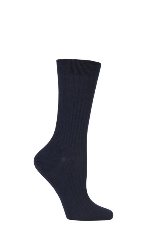 Women's 1 Pair Pantherella Classic Merino Wool Ribbed Socks