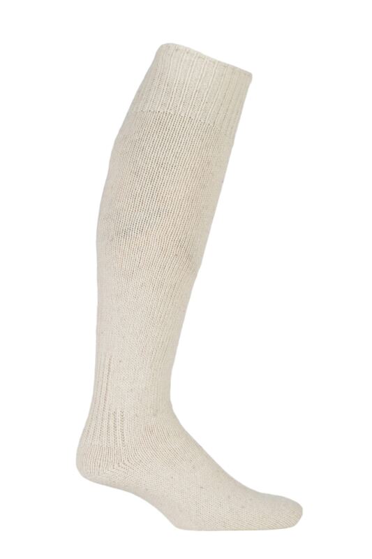 Mens 1 Pair Workforce Wool Rich Protective Angling Socks Cream