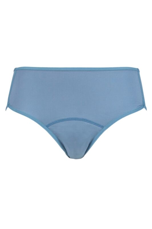 Women's 1 Pack Love Luna Period Midi Briefs Chambray 14-16 Ladies