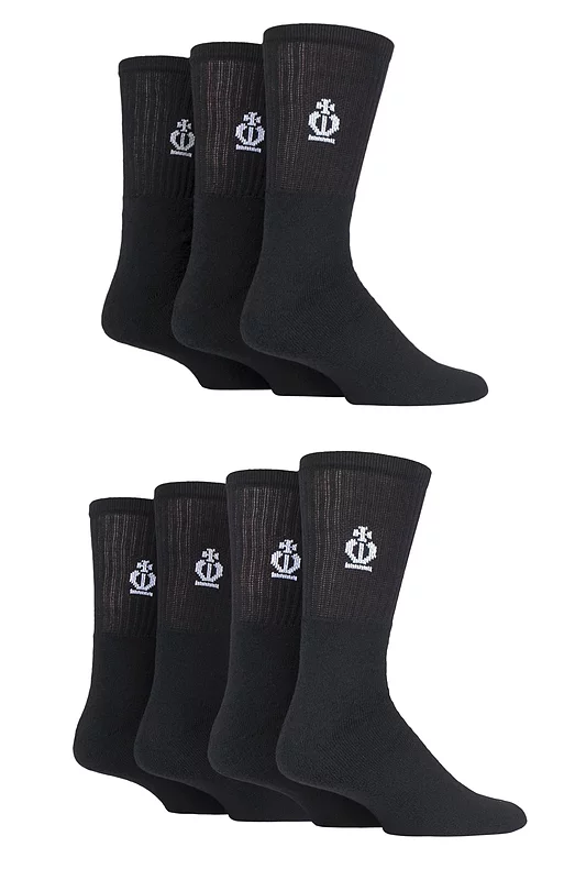Mens 7 Pair Jeff Banks Cotton Sports Socks