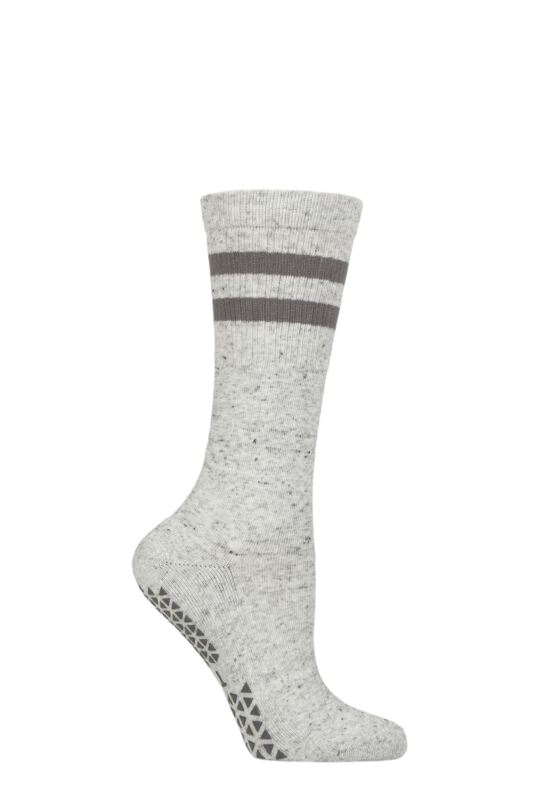 Women's 1 Pair Tavi Noir Kai Grip Socks Light Grey 3-5.5 Ladies