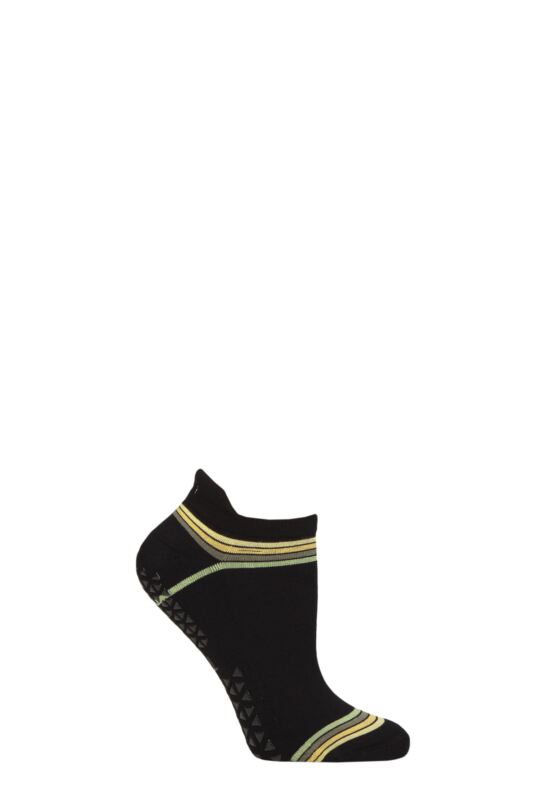 Women's 1 Pair Tavi Noir Savvy Organic Cotton Low Rise Yoga Socks with Grip