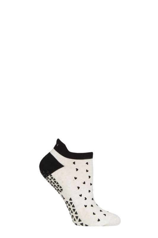 Women's 1 Pair Tavi Noir Savvy Organic Cotton Low Rise Yoga Socks with Grip
