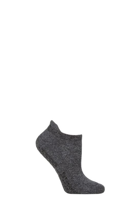 Women's 1 Pair Tavi Noir Savvy Organic Cotton Low Rise Yoga Socks with Grip