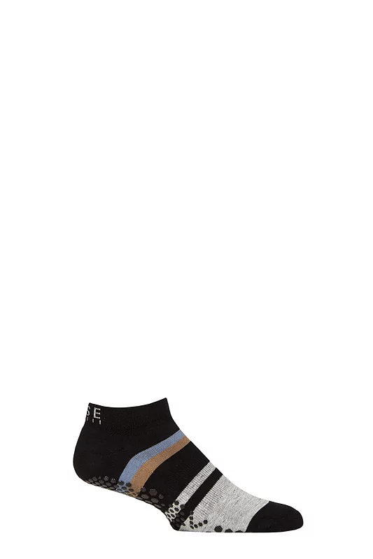 Mens 1 Pair Base 33 Grip Low Rise Socks Fjord Small
