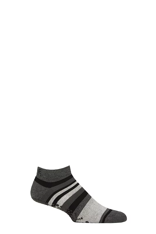 Mens 1 Pair Base 33 Grip Low Rise Socks Silt Medium