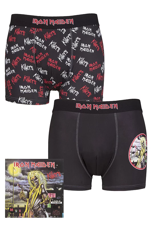Iron Maiden 2 Pack Exclusive to SOCKSHOP Gift Boxed Boxer Shorts