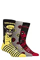 Mens 3 Pair Marvel Deadpool and Wolverine Cotton Socks - Assorted
