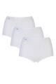 Ladies 3 Pair Sloggi Basic Maxi Briefs - White