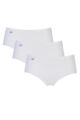 Women's 3 Pair Sloggi Basic Midi Briefs - White