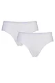 Mens 2 Pack Sloggi Basic Midi Brief - White