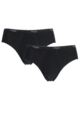 Mens 2 Pack Sloggi Basic Midi Brief - Black