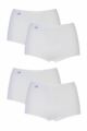 Women's 4 Pair Sloggi Basic+ Maxi Briefs - White
