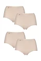 Women's 4 Pair Sloggi Basic+ Maxi Briefs - Nude