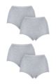 Ladies 4 Pair Sloggi Basic+ Maxi Briefs - Grey