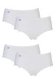Women's 4 Pack Sloggi Basic Midi Briefs - White