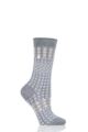 Ladies 1 Pair Birkenstock Cotton Ethno Summer Socks - Grey