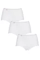 Women's 3 Pair Sloggi Basic Maxi Briefs - White / Gold