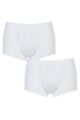 Mens 2 Pack Sloggi 24/7 Basic Natural Cotton Hipster Briefs - White