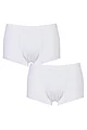 Mens 2 Pack Sloggi 24/7 Basic Natural Cotton Hipster Briefs - White