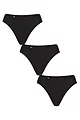 Womens 3 Pack Sloggi 24/7 Cotton Tai Briefs - Black