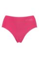 Ladies 1 Pair Sloggi Zero One Cheeky Hipster Knickers - Pink