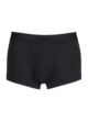 Mens 1 Pack Sloggi Simplicity Cotton Modal Hipster Shorts - Black