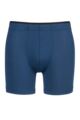 Mens 1 Pack Sloggi Sophistication Modal Boxer Shorts - Blue