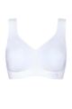 Ladies Sloggi Zero Feel Seamfree Bralette with Removable Pads - White