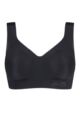 Ladies Sloggi Zero Feel Seamfree Bralette with Removable Pads - Black